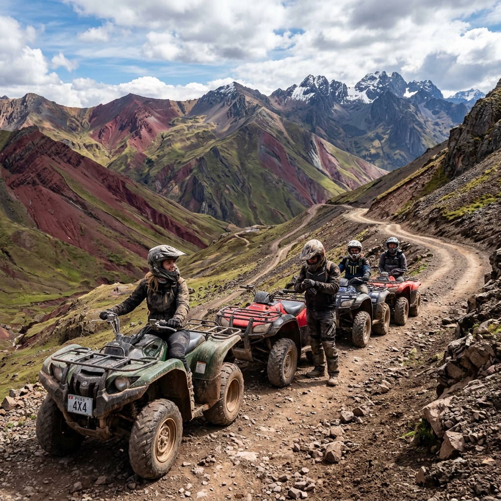 Tour en quad por el Valle Rojo + Montaña Arcoíris
